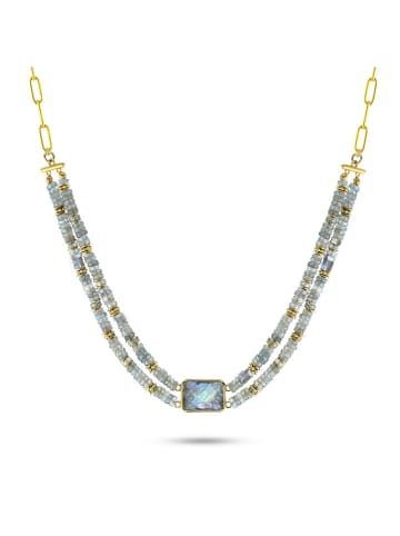 Taboo Vergulde ketting met edelstenen - (L)40 cm