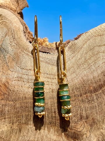 Taboo Vergold. Ohrhänger mit Edelsteinen