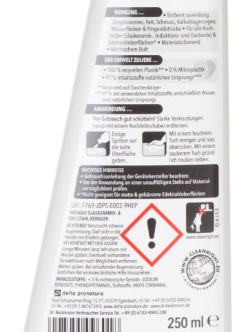 Dr. Beckmann 3er-Set: Glaskeramik- und Edelstahlreiniger, je 250 ml