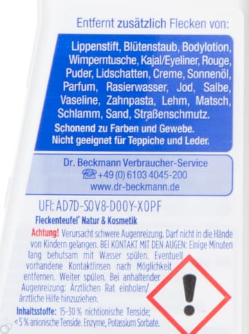 Dr. Beckmann 3er-Set: Fleckenteufel "Natur & Kosmetik", je 50 ml