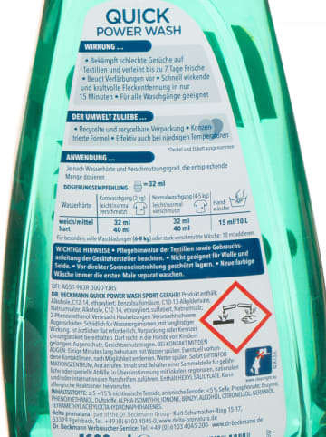 Dr. Beckmann Flüssigwaschmittel "Sport Quick Power Wash", 1,6 l