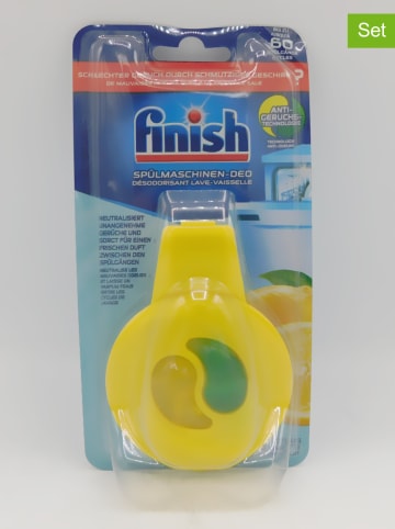 finish 5er-Set: Spülmaschinen-Deo-Einhänger "Citrus & Limone", je 4 ml