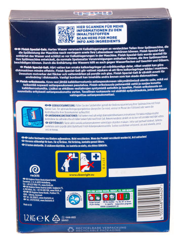 finish 4er-Set: Spülmaschinensalz "Spezial", je 1,2 kg