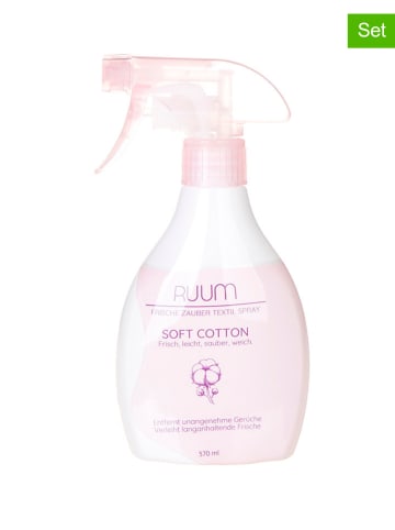 Ruum 12er-Set: Textilerfrischer-Spray "Soft Cotton", je 370ml