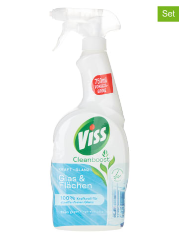 Viss 6er-Set: Glas- und Flächenreiniger "Kraft & Glanz" - 750 ml
