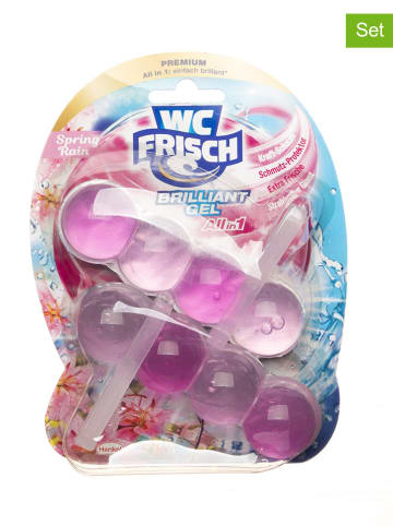 WC Frisch WC-Gelanhänger "Brilliant Gel All in1 Spring Rain", 2 Stück je 42 g