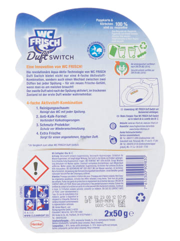 WC Frisch 10er-Set: WC-Steine "Duft Switch Pfirsich & Apfel", 10 x 2 Stück je 50 g