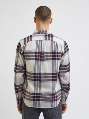 Lee Blouse - regular fit - grijs/bordeaux