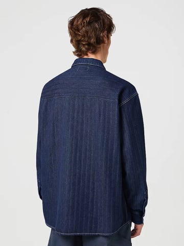 Wrangler Spijkerblouse - regular fit - donkerblauw
