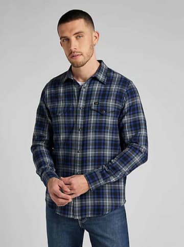 Lee Blouse - regular fit - blauw/zwart