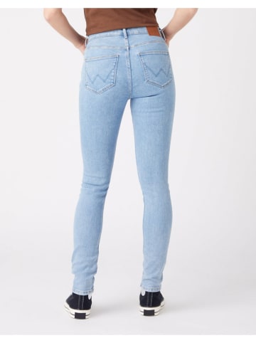 Wrangler Spijkerbroek "High Rise Skinny Cher" - skinny fit - lichtblauw