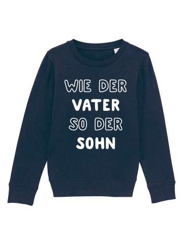 WOOOP Sweatshirt "Wie der Vater, so der Sohn|" in Dunkelblau