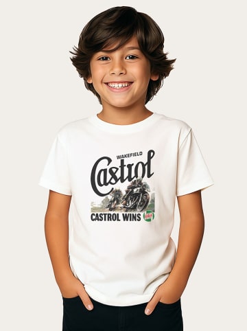 WOOOP Shirt "Castrol Wins" in Weiß