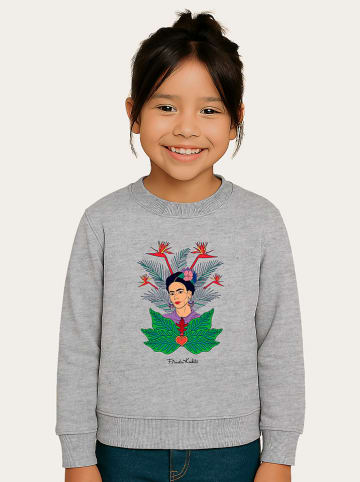 WOOOP Sweatshirt "Frida Kahlo Jungle Graphic" in Grau