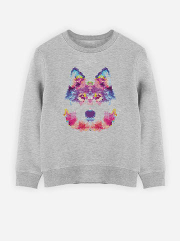 WOOOP Sweatshirt "Wolfie" in Grau