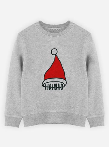 WOOOP Sweatshirt "Ho ho ho" in Grau