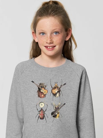WOOOP Sweatshirt "Beetles" in Grau