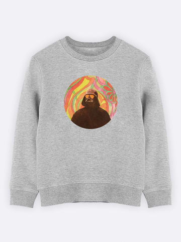 WOOOP Sweatshirt "Groovy Side" in Grau