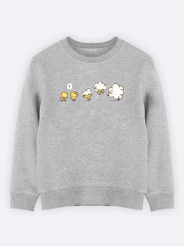 WOOOP Sweatshirt "Microwavolution" in Grau