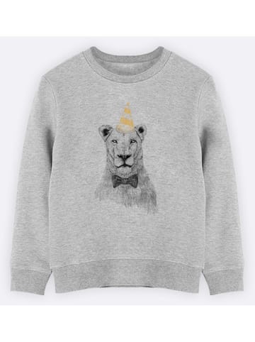 WOOOP Sweatshirt "Get the Party started" in Grau