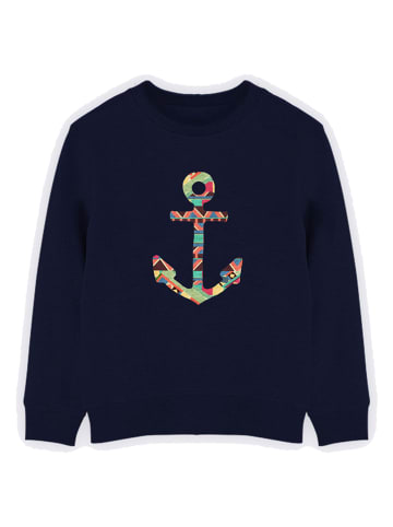 WOOOP Sweatshirt "You make me home" in Dunkelblau