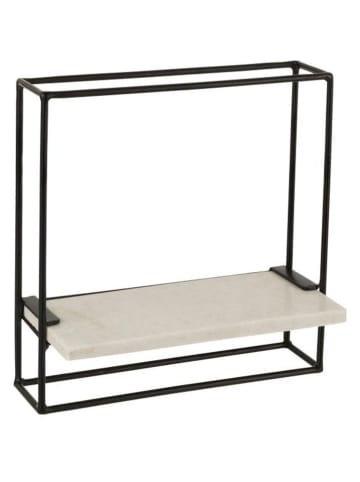 J Line Regał ścienny w kolorze czarno-beżowym - 35 x 35 x 15,5 cm