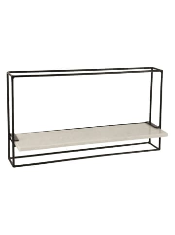 J Line Regał ścienny w kolorze czarno-beżowym - 35 x 65 x 15,5 cm