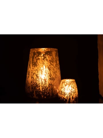 J Line Windlicht in Grau - (H)22,5 x Ø 17,5 cm