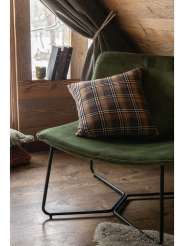 J Line Kissen in Hellbraun - (L)38 x (B)38 cm