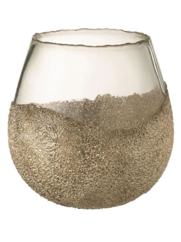 J Line Świecznik w kolorze złotym - wys. 18 x Ø 17 cm