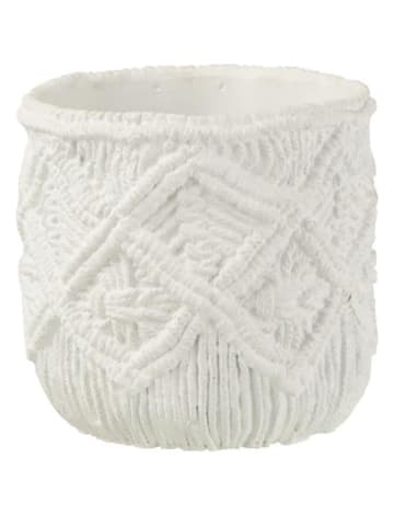 J Line Übertopf in Weiß - (H)14 x Ø 15,5 cm