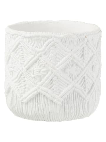 J Line Übertopf in Weiß - (H)18 x Ø 20 cm