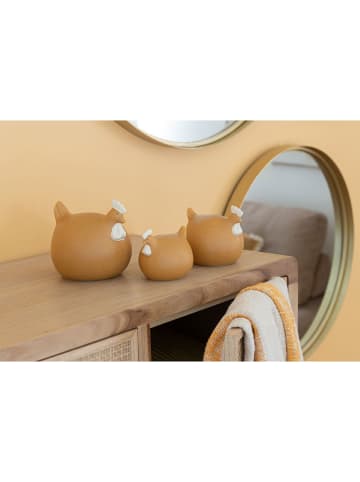 J Line Figurka dekoracyjna w kolorze jasnobrązowym - wys. 18 x Ø 17 cm