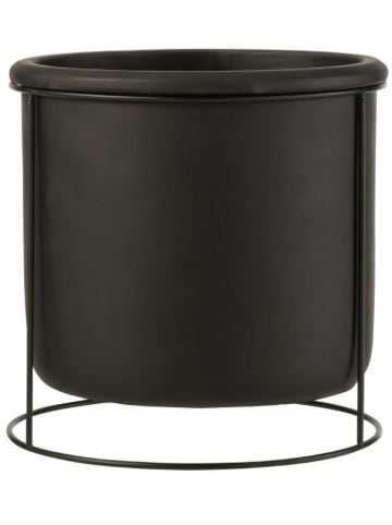 J Line Übertopf in Schwarz - (H)19,5 x Ø 20 cm