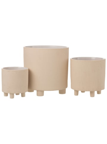 J Line Übertopf "Bei L'' in Beige - (H)27 x Ø 26 cm