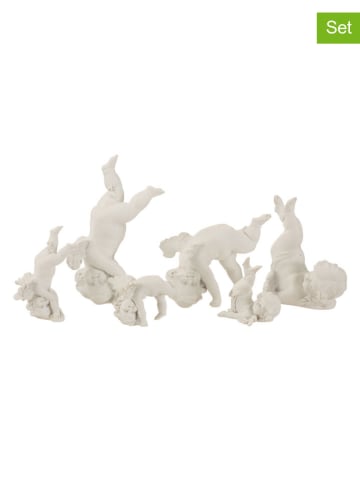 J Line Dekoracje (3 szt.) w kolorze białym - wys. 20 cm