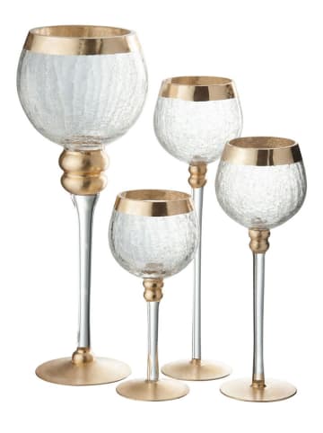 J Line Świecznik w kolorze złotym - wys. 20 x Ø 9,5 cm