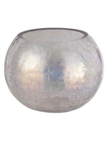 J Line Windlicht in Silber - (H)12,5 x Ø 15 cm