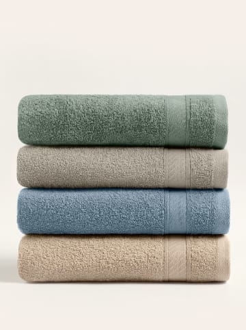 Colourful Cotton 4er-Set: Handtücher in Bunt