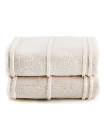 Elizabed Ręczniki (2 szt.) w kolorze kremowym do rąk