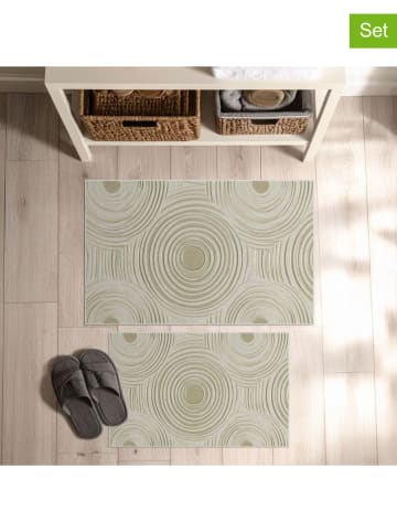 Colourful Cotton 2er-Set: Badvorleger in Beige