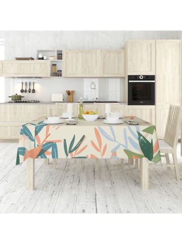 Colourful Cotton Tischdecke in Creme/ Bunt