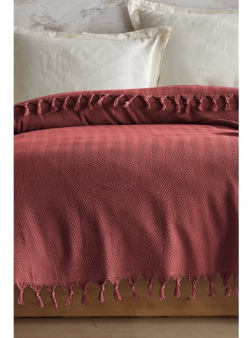 Colourful Cotton Tagesdecke in Rot