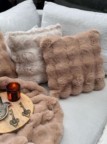 Colourful Cotton Kussenhoes lichtbruin