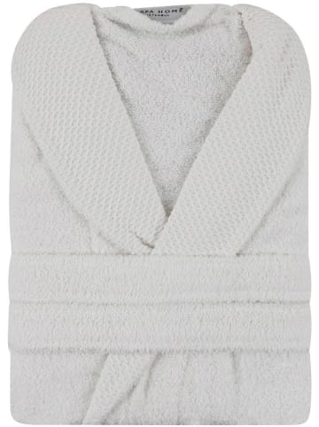 Colourful Cotton Bademantel "Cappa" in Creme