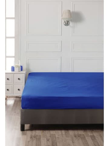 Elizabed Renforcé hoeslaken donkerblauw