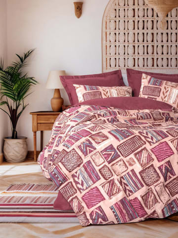 Colourful Cotton Renforcé beddengoedset "Estilio" rood