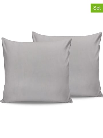 Elizabed 2-delige set: renforcé kussenhoezen lichtgrijs