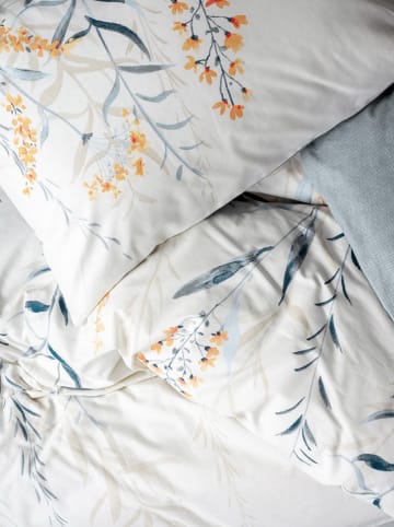 Colourful Cotton Komplet pościeli renforcé "Hiedra" w kolorze biało-błękitnym