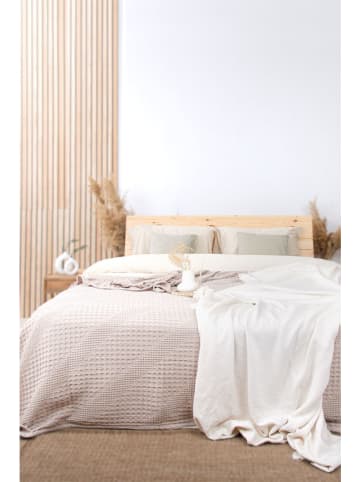 Colourful Cotton Bedsprei beige